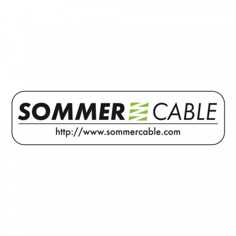 Sommer cable Sticker, width: 100 mm, height: 25 mm, black 