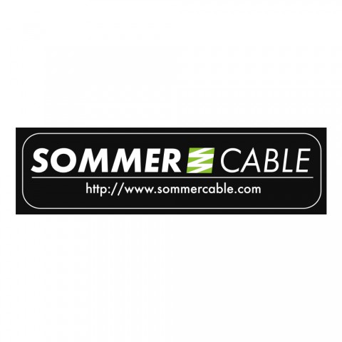 Sommer cable Sticker, width: 100 mm, height: 25 mm, white 