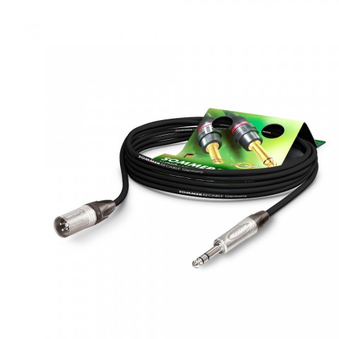 Microphone Cable Stage 22 Highflex, 2 x 0.22 mm² | XLR / jack, NEUTRIK® 