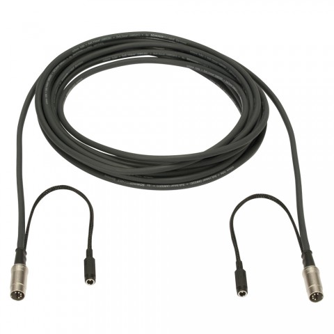 Midi + power cable SC-Octave Tube, 5 x 0.14 mm² | 5-pole DIN male + mains connector male / 5-pole DIN male + mains connector female, NEUTRIK® 