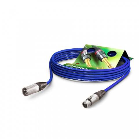 Mikrofonkabel SC-Primus, 2 x 0,50 mm² | XLR / XLR, NEUTRIK 50,00m | blau