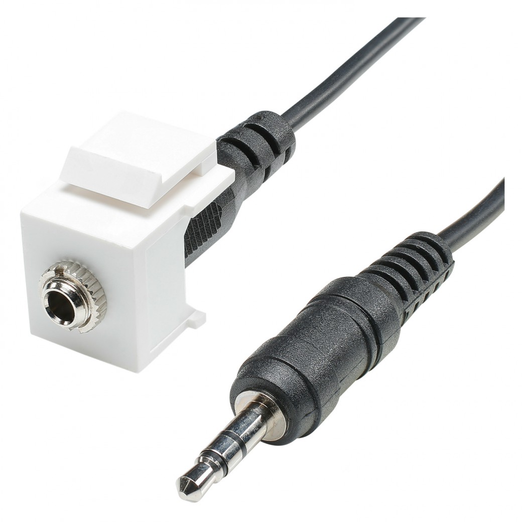 Hama Hama-sheet 3,5 mm stereo jack to low profile to socket cable silver 500 mm 