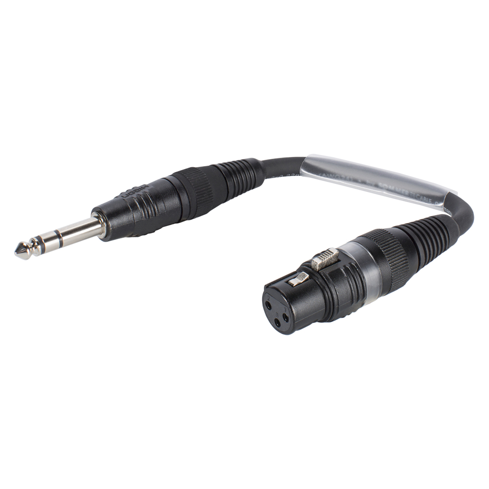 6m Instrumentenkabel XLR Stecker 3-pin auf 1x Klinke 6,3mm 3-pol Patch Audio Adapter Kabel 600cm Sommer Cable Basic HBP-XM6S-0600 