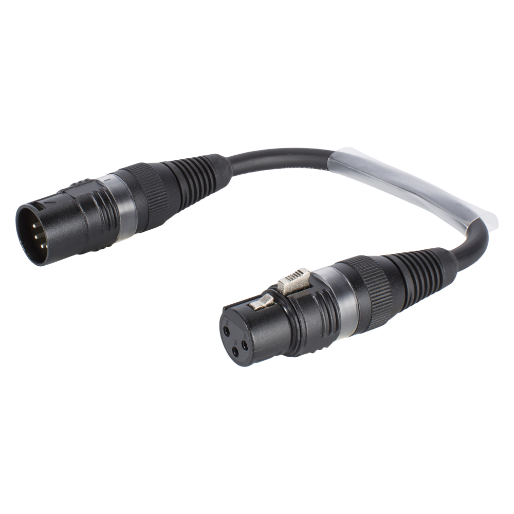 Sommer Cable  XLR 5-pol male <-> XLR 3-pol female Road-Adapter B2FAU0015-SW 